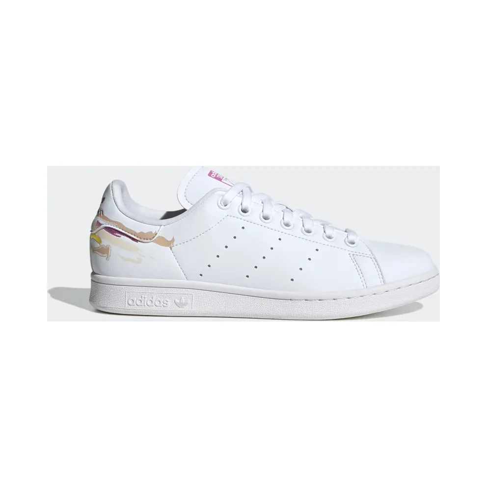 adidas x Thebe Magugu Stan Smith Schuh Cloud White / Pulse Lilac / Silver Metallic (GY9560)