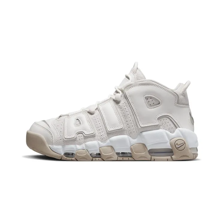 Nike Air More Uptempo “Phantom / White / Sand Drift / Light Iron Ore” (DM0581-001)
