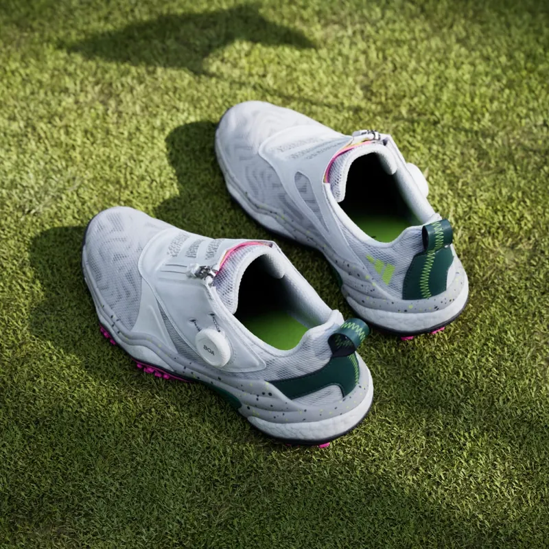 adidas Codechaos BOA 25 Golf Cloud White Silver Metallic Collegiate Green (IG8751)