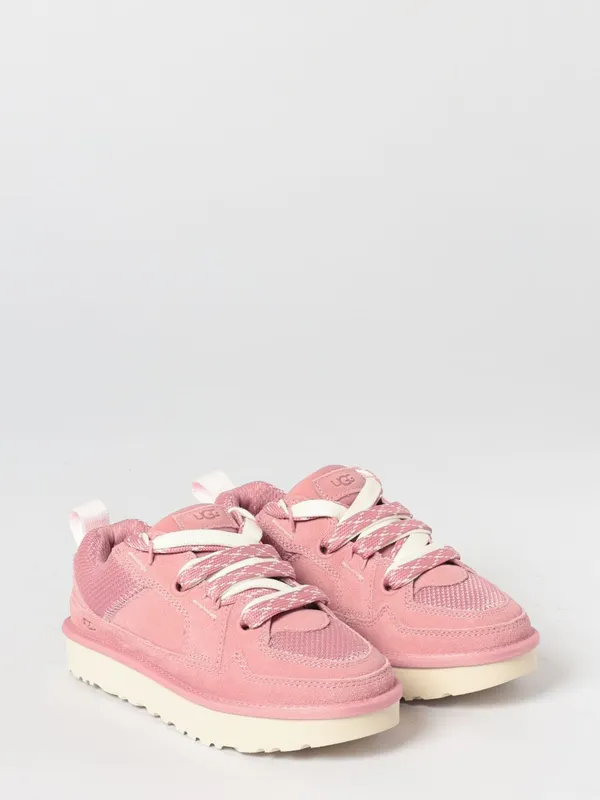 UGG Lo Lowmel Suede and Mesh Sneakers Pink (1168890WHNPN)