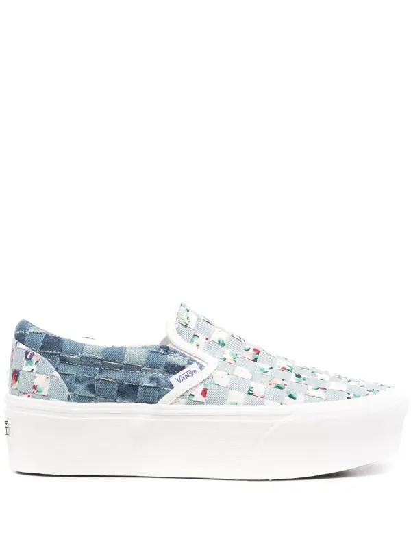 Vans Sneakers met bloemenprint – Blauw (VN0A7Q5RB121)