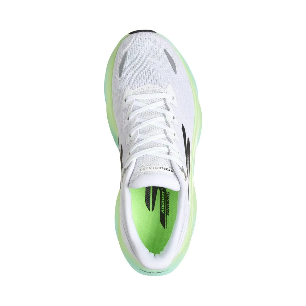 Skechers Aero Burst Sneaker White/Limoen