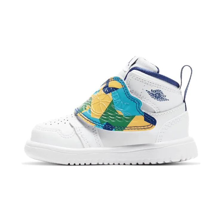 Sky Jordan 1 TD White Multi “White / Total Orange / University Gold / Court Purple” (BQ7196-100)