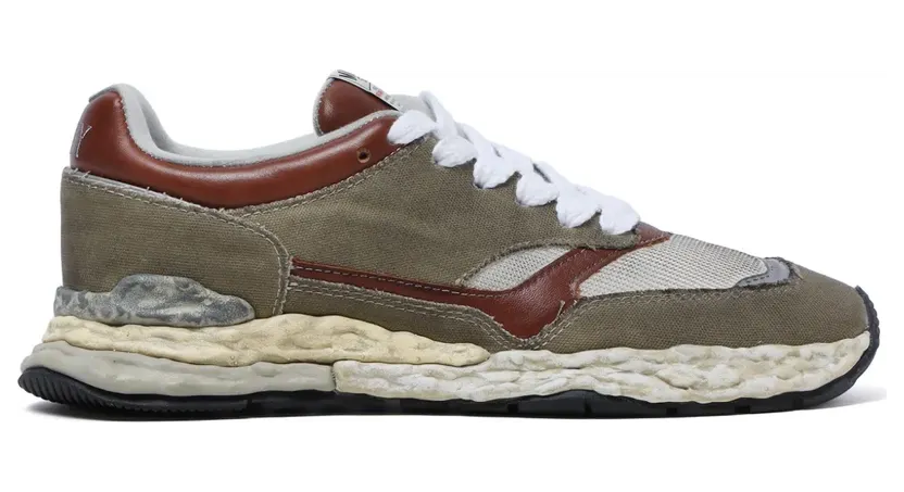 Maison MIHARA YASUHIRO George sneakers met vlakken – Bruin (A12FW709)