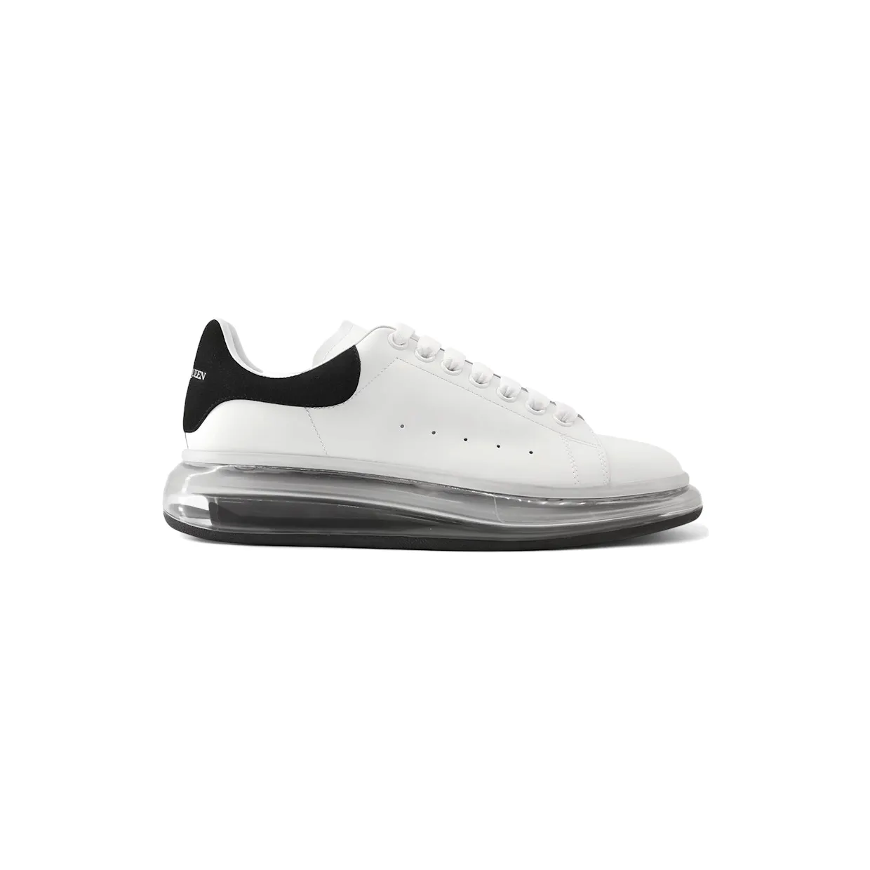Alexander McQueen Oversized Clear Sole White Black (612746 WHXMA 9061)