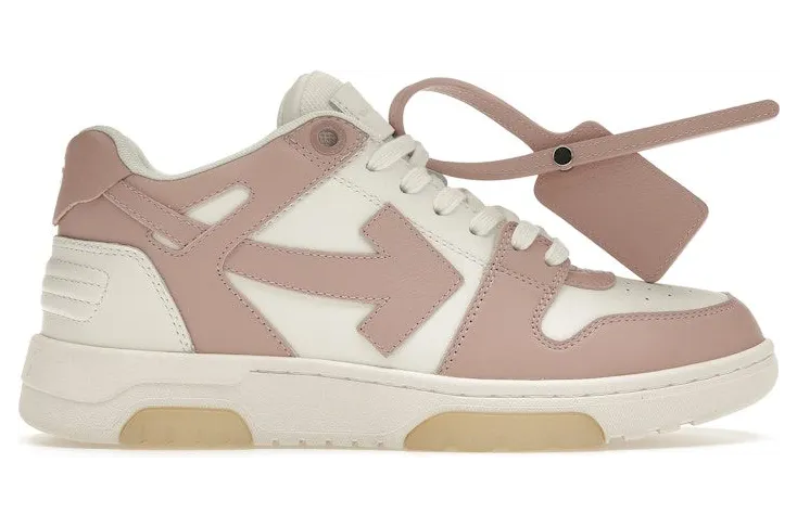 OFF-WHITE Out Of Office “OOO” Low Tops White Pink (OWIA259S22LEA0010130)