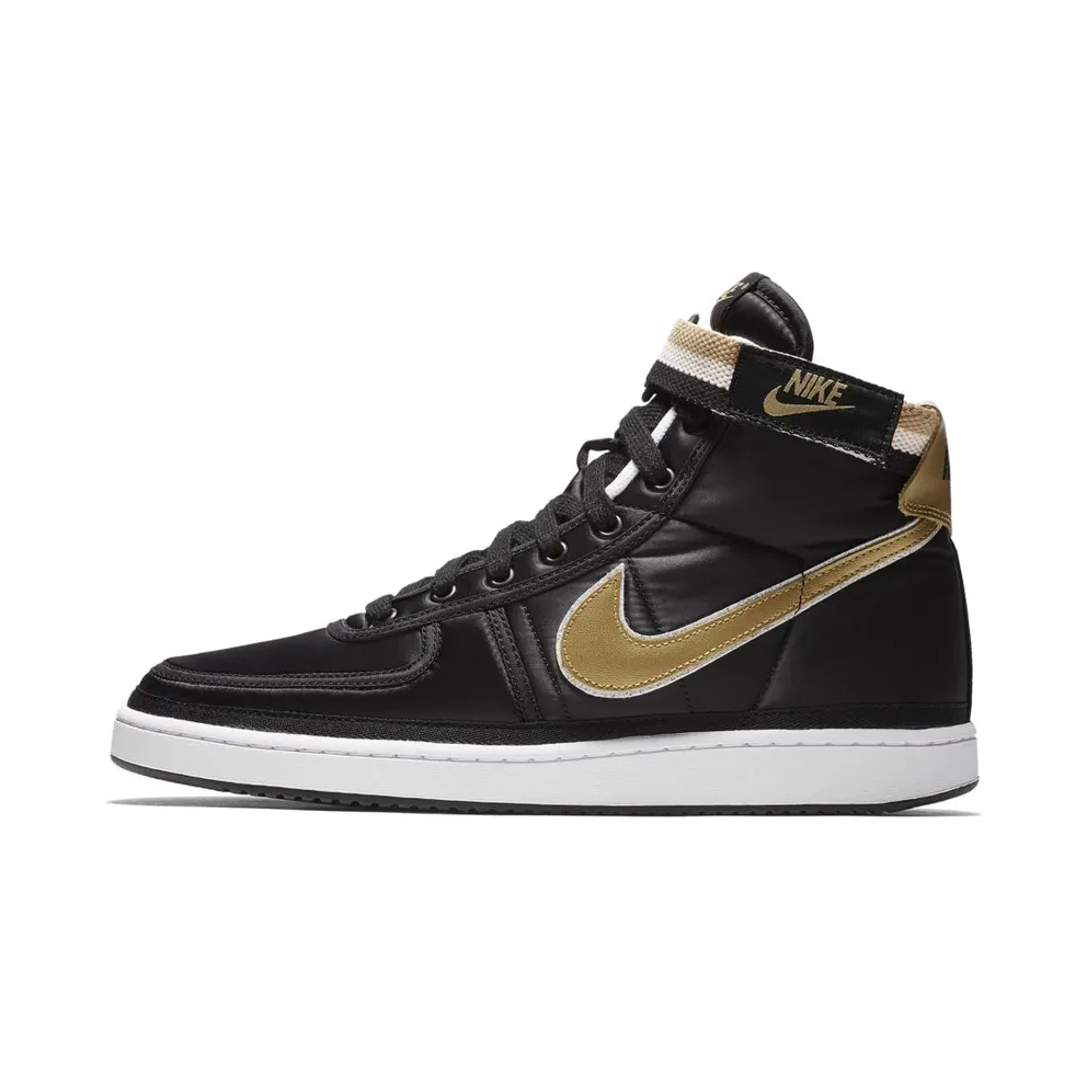 Nike Vandal High Supreme Black Metallic Gold Black/Metallic Gold-White (AH8652-002)