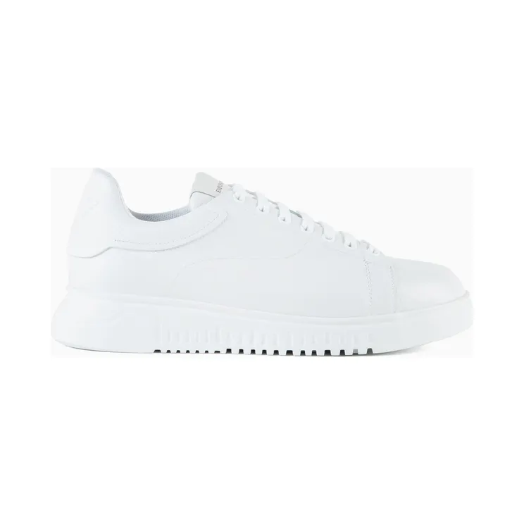 Armani Emporio Armani Leren met gewatteerde lip “White” (EM003663AF19999U0001)