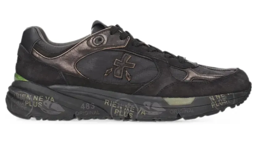 Premiata logo-patch panelled “Black” (MASE258424)