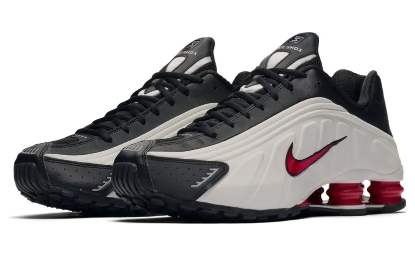Nike Shox R4 ‘Platinum Tint’ Platinum Tint/University Red-Black (104265-050)
