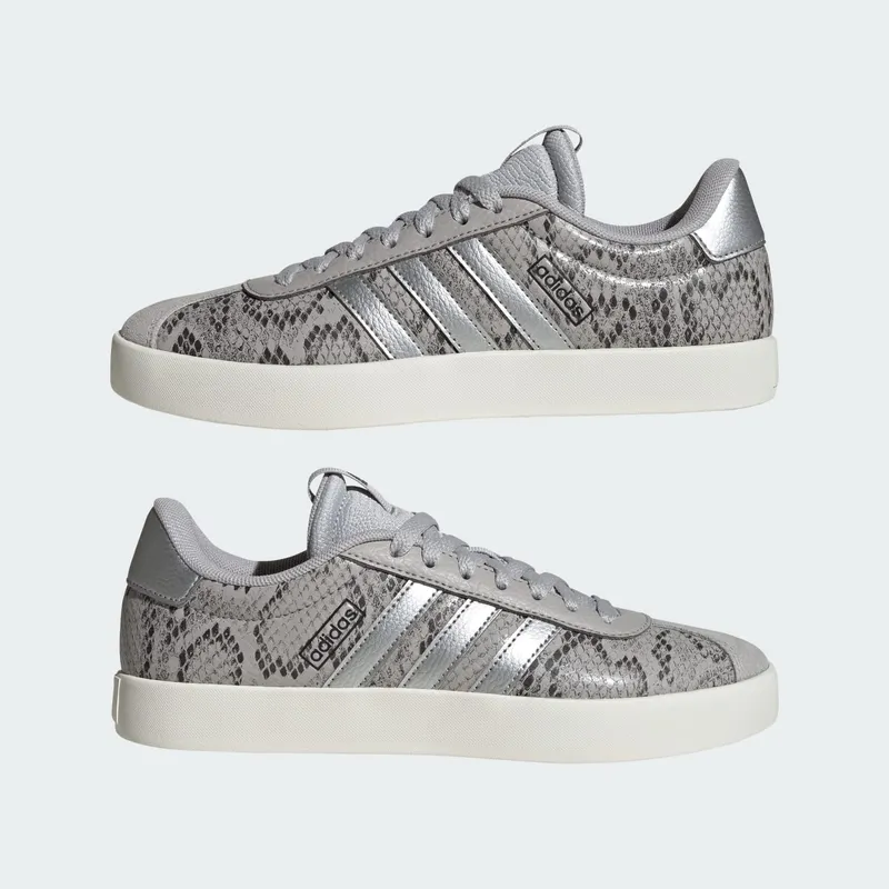 Adidas VL Court 3.0 Grey Two / Silver Metallic / Off White (JR8669)