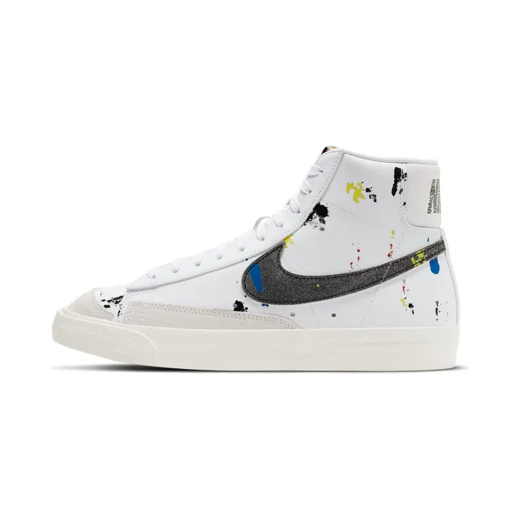 Nike Blazer Mid 77 Paint Splatter “White / Sail / Black” (DC7331-100)