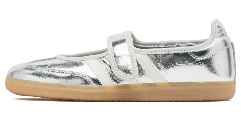 Adidas Samba Jane Womens “Silver Metallic Off White” (KK2502)
