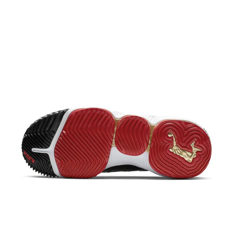 Nike LeBron 16 Remix White/Black-Metallic Gold-Varsity Crimson (CD2451-101)
