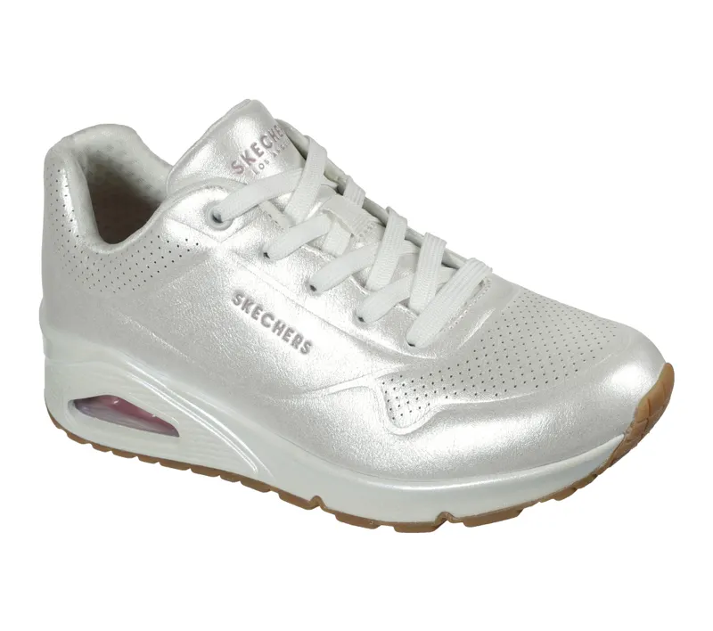 Skechers Uno – Pearl Queen – White – “White” (155174 WHT)