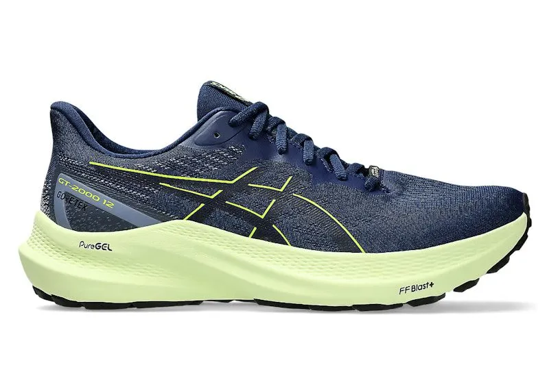 ASICS GT-2000 12 GTX Blue Expanse Safety Yellow (1011B687-400)