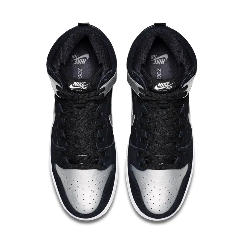 Nike Dunk SB High Tin Man Black/Metallic Silver-Black (305050-023)