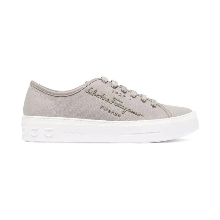 Ferragamo Mediterr Low-Top Sneakers Gray (20709751195)
