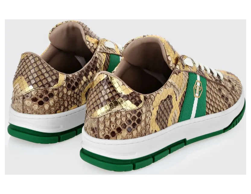 Philipp plein Python Leather Sneakers Brown (AAESUSC0870PLE029P04) (2)