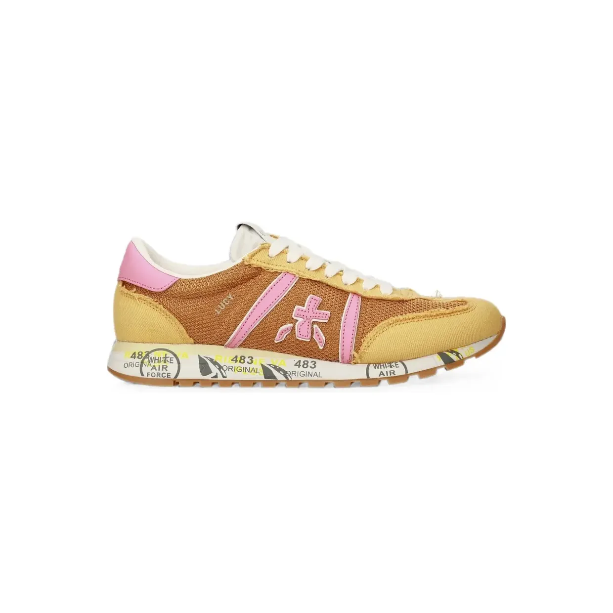 Premiata Lucy met vlakken “Yellow” (LUCYD8138)