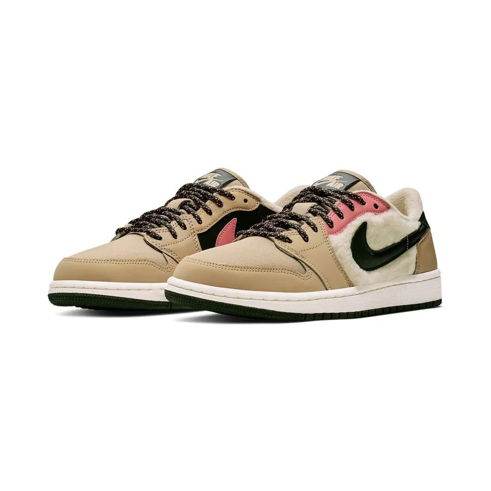 Jordan 1 Retro Low Utility Pack (W) Parachute Beige/Black-Beach-Lava Glow (AQ0828-200)