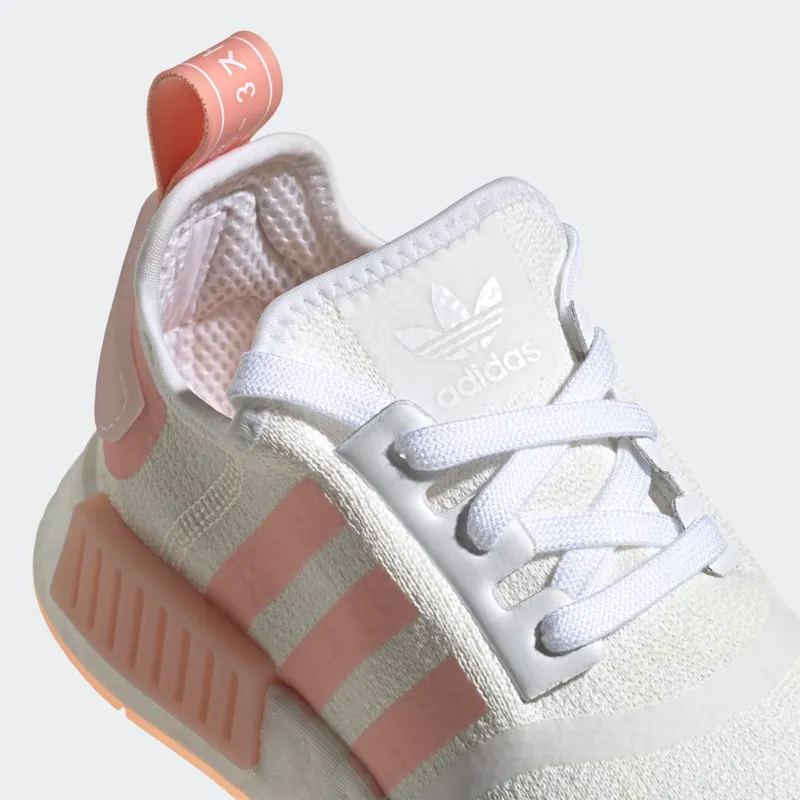 Adidas NMD_R1 ‘White Haze Coral’ Cloud White/Cloud White/Haze Coral (FV8730)