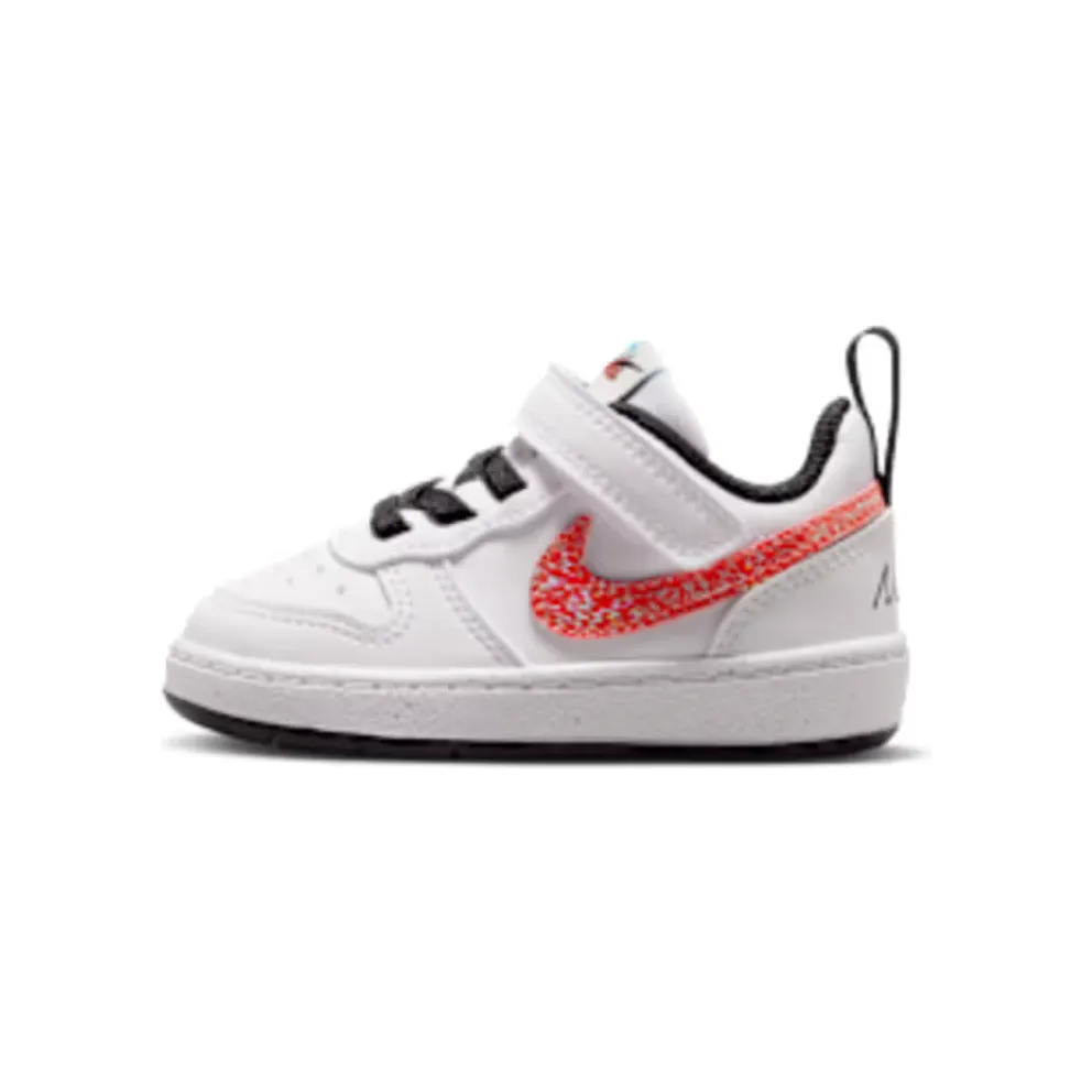 Nike Court Borough Mid 2 “White / Picante Red / Barely Volt / Current Blue” (IR1528-100)