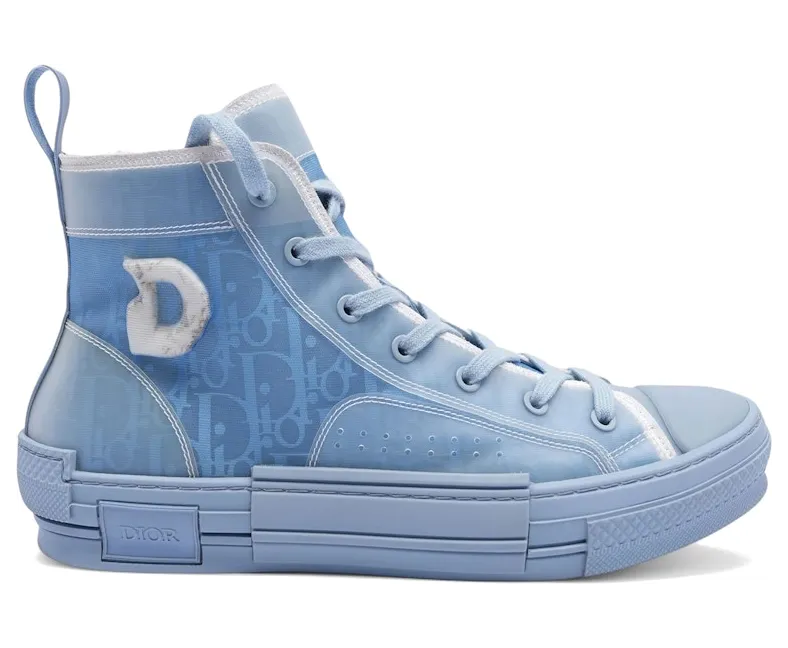 Dior B23 High Top Daniel Arsham Light Blue (2)