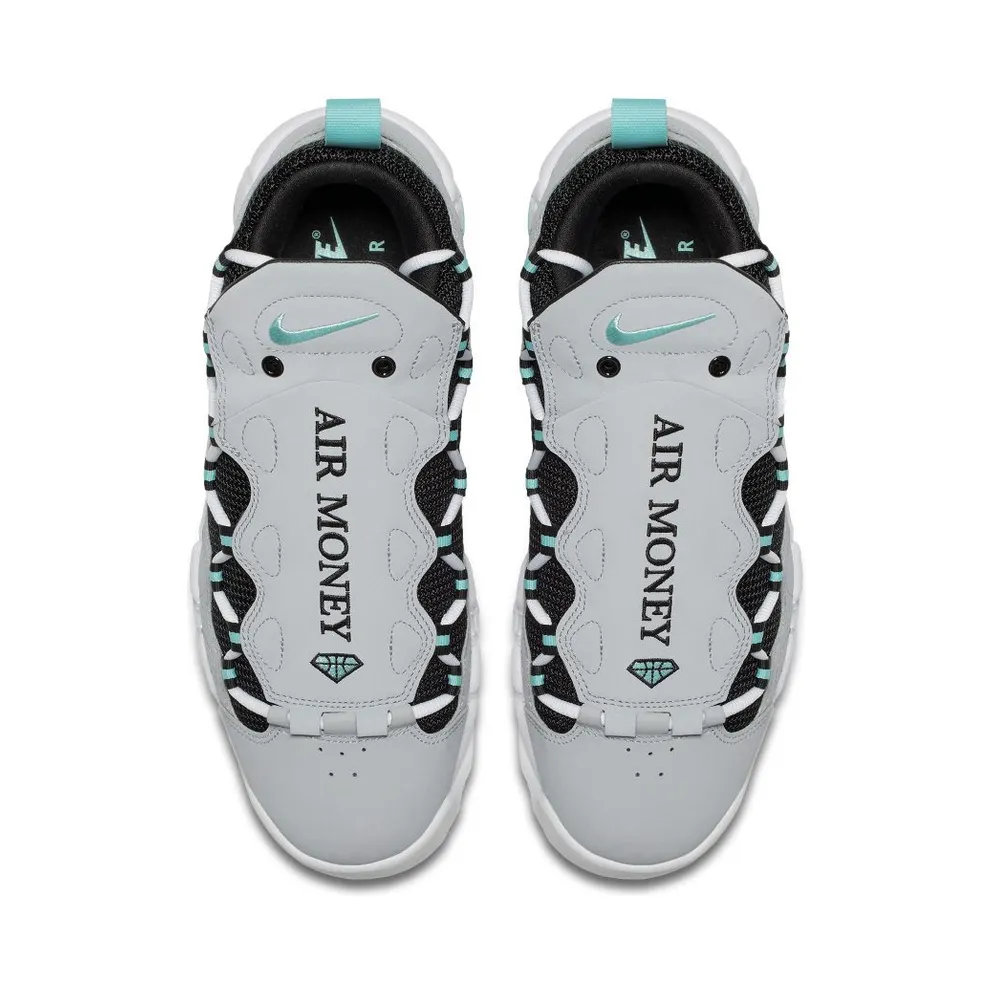 Nike Air More Money Wolf Grey Island Green Wolf Grey/Island Green-Black (AJ2998-003)
