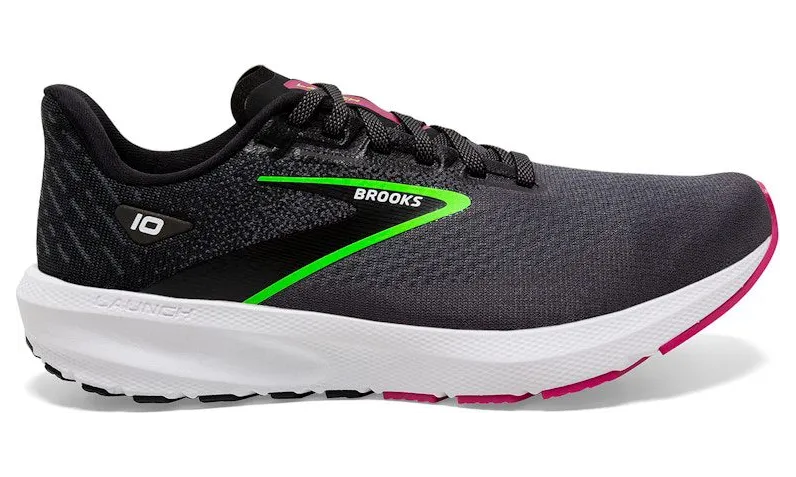Brooks Launch 10 Black Blackened Pearl Green (120398-1B-074)