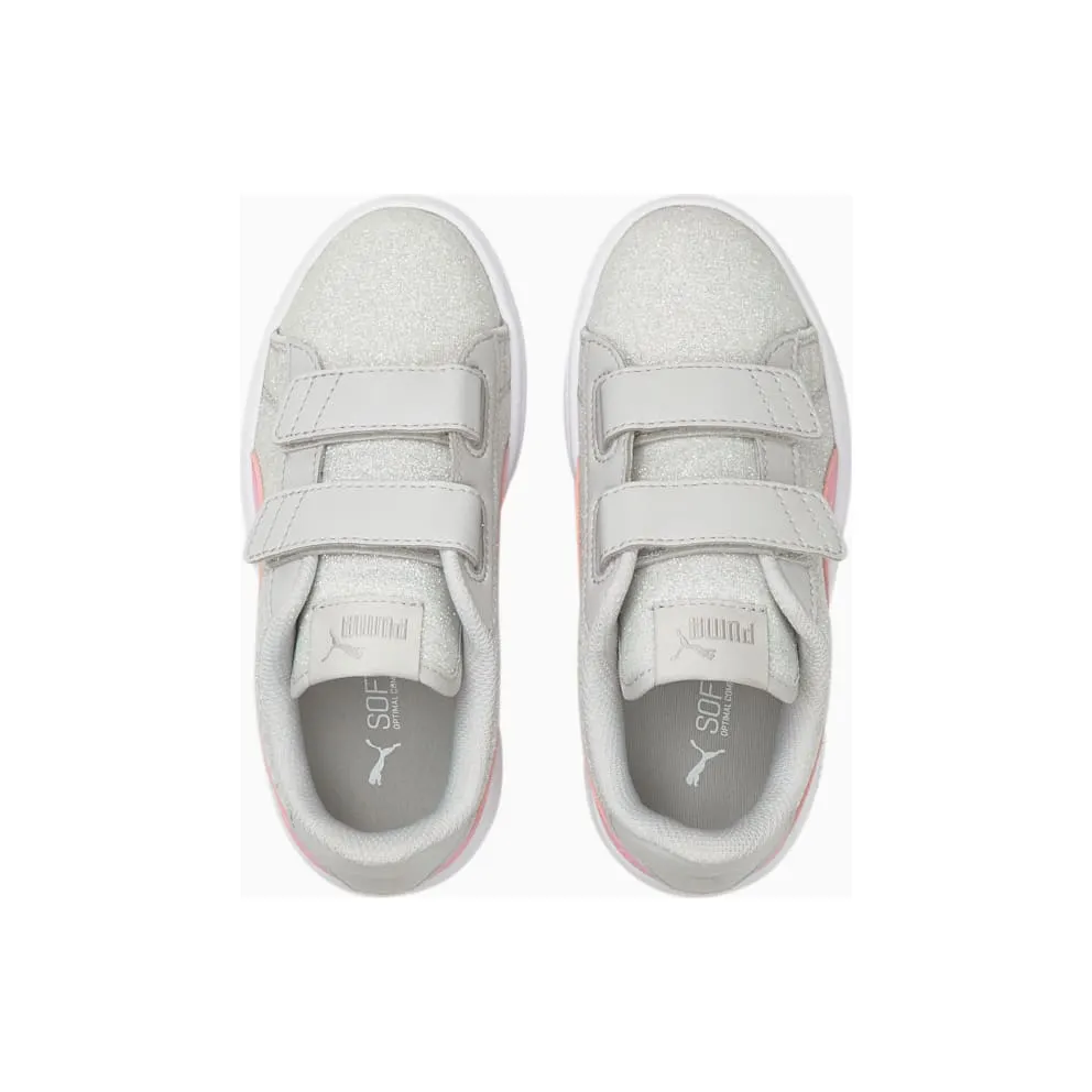 Puma Smash v2 Glitz Glam Kid Pink/Grey (36737828)