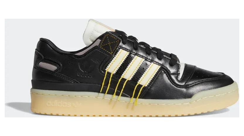 adidas FORUM 84 LOW PREMIUM Core Black / Cream White / Easy Yellow (FZ3773)