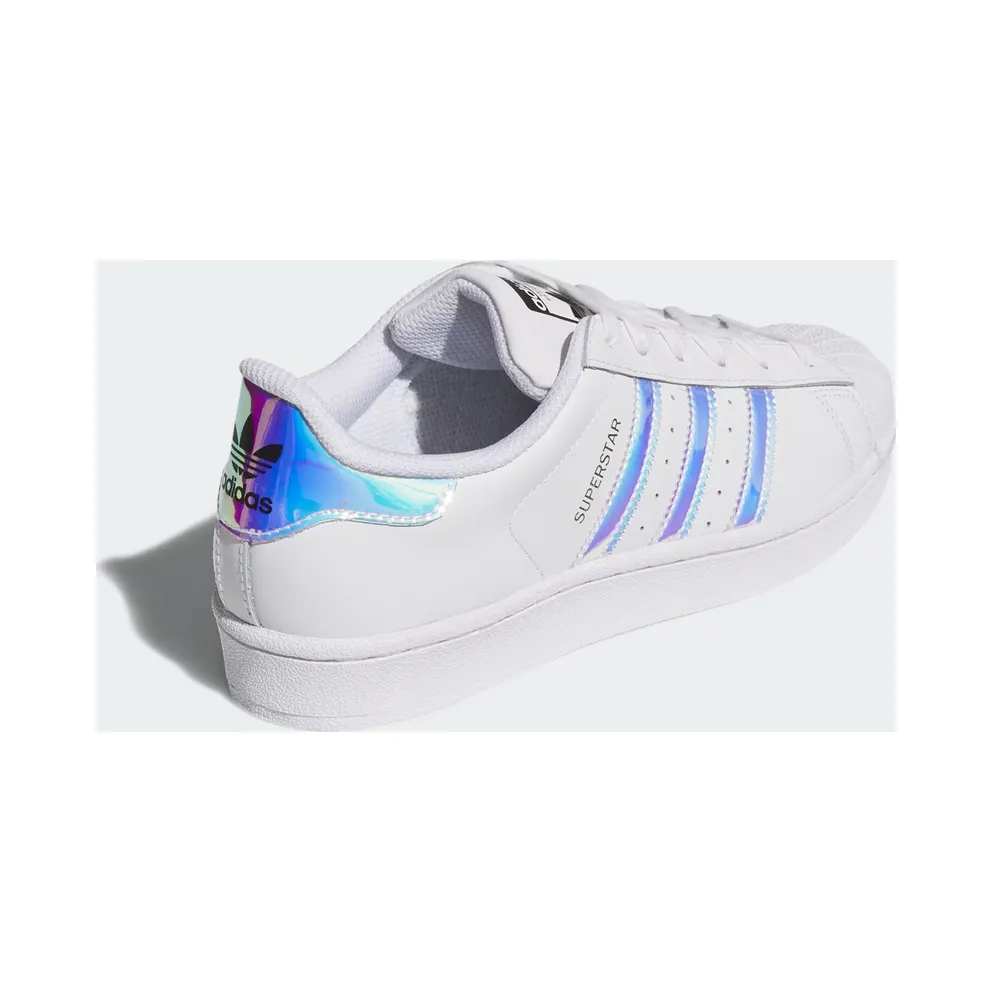 adidas Superstar White Iridescent (Youth) White/White/Silver Metallic (AQ6278)