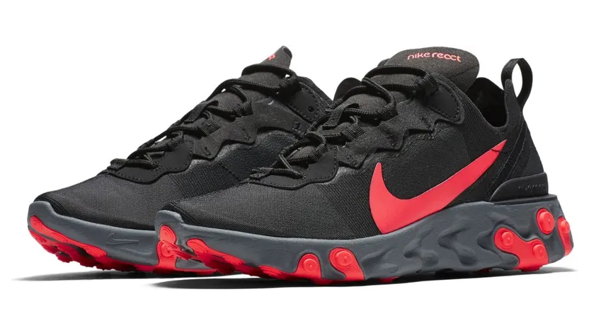 Nike React Element 55 Black Solar Red (W)