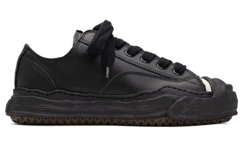 Maison Mihara Yasuhiro Hank OG Sole Leather Low Black (A05FW704-BLK)