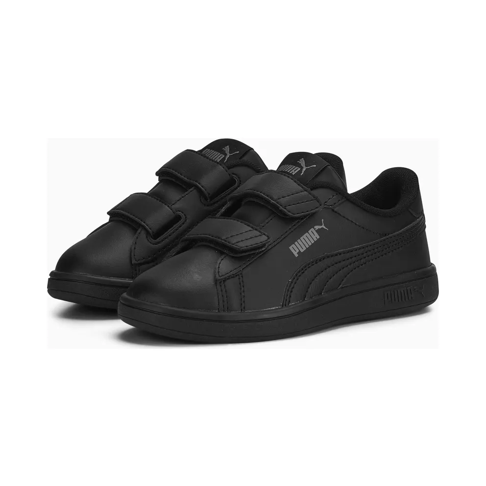 Puma Smash 3.0 Leather V Grey/Black (392033-01)