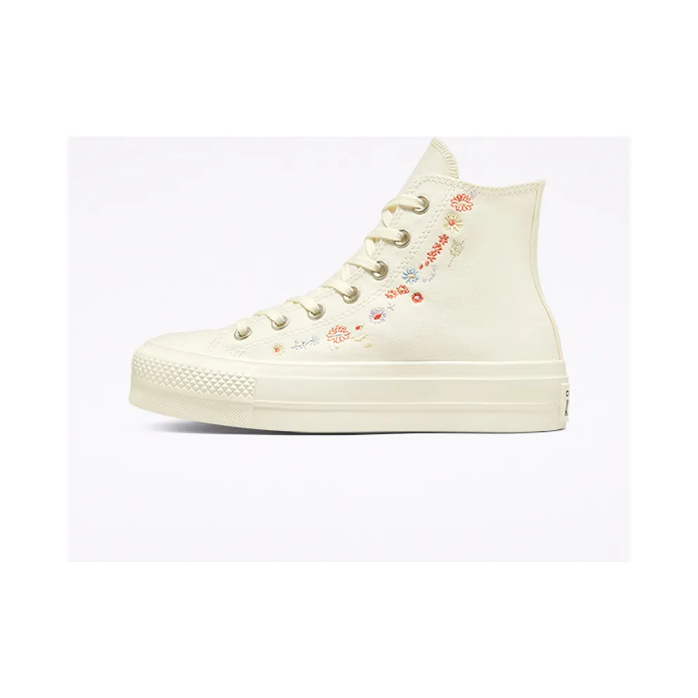 Converse Chuck Taylor All Star Lift Platform Embroidered Floral Egret/multi/egret (A01586C)