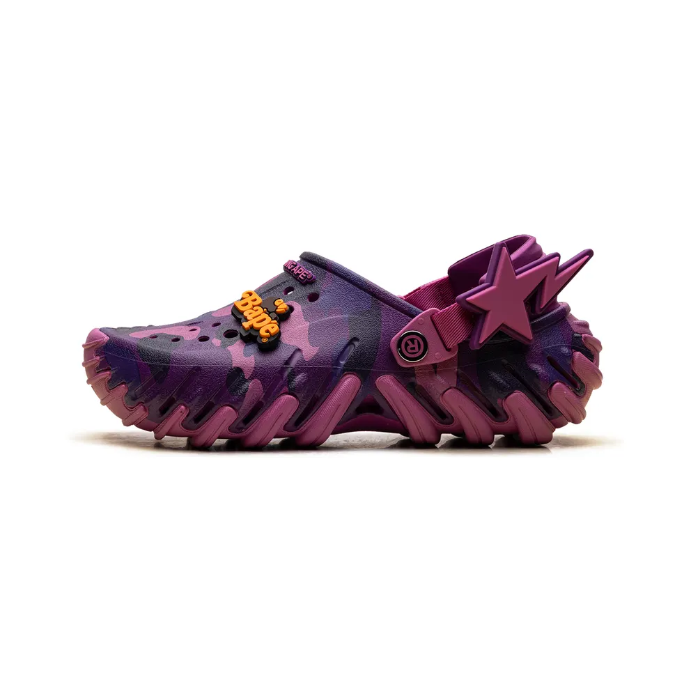Crocs Echo RO Clog “A Bathing Ape – Purple Camo” (213140-5BV)