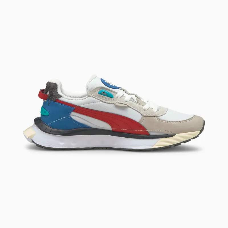 Puma Wild Rider Layers White/Red (380697-01)