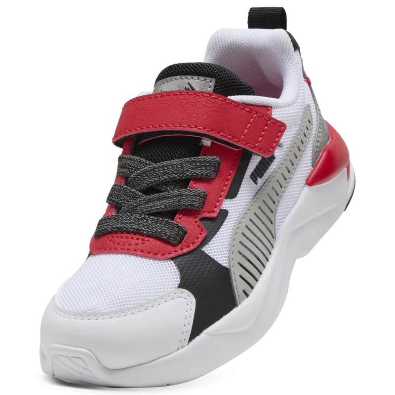 Puma X-Ray 3 MID 90s “Puma White / Gray Echo / For All Time Red” (405024_01)
