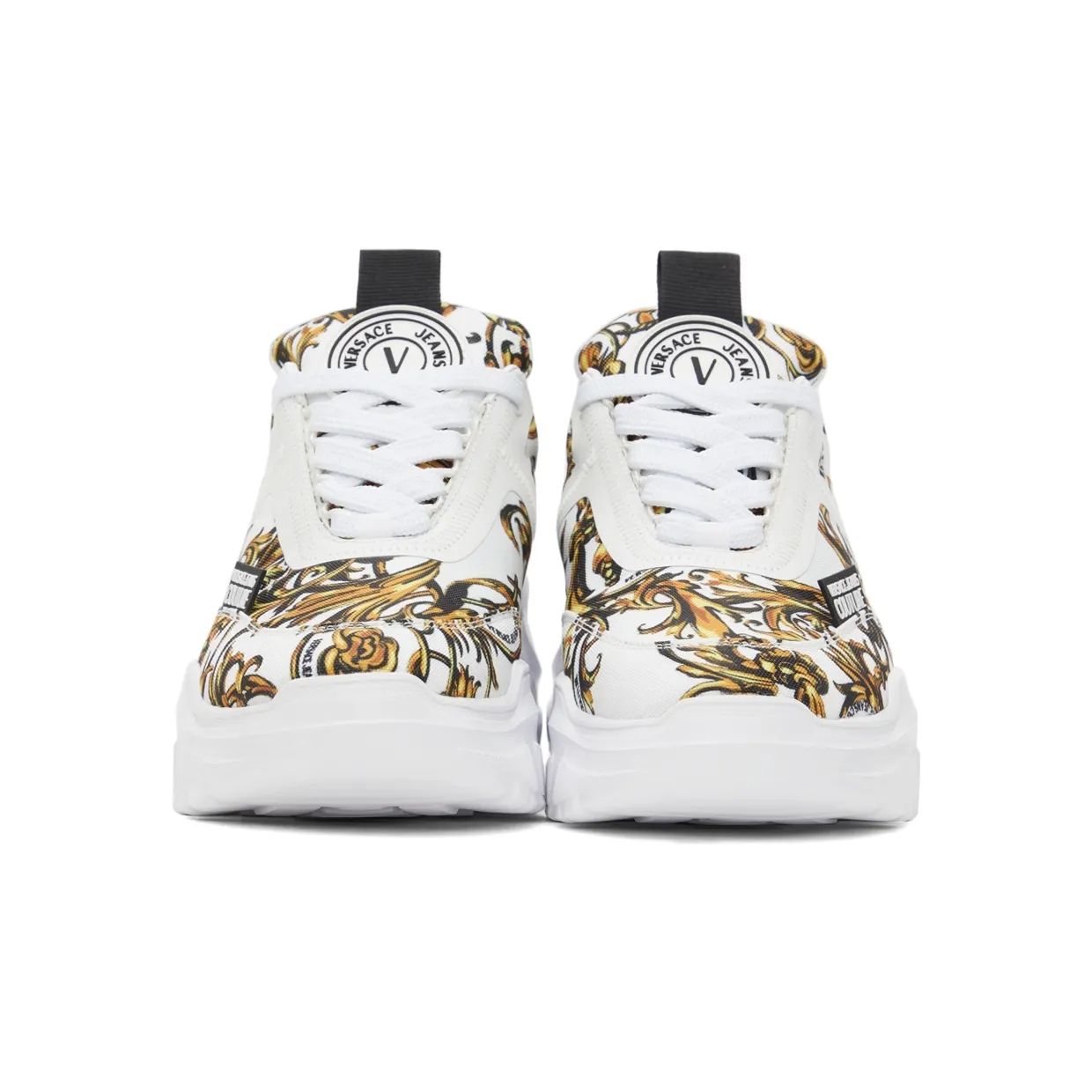 Versace Jeans Couture White Regalia Baroque Speedtrack Sneakers (E72YA3SC7 EZS255) (2)