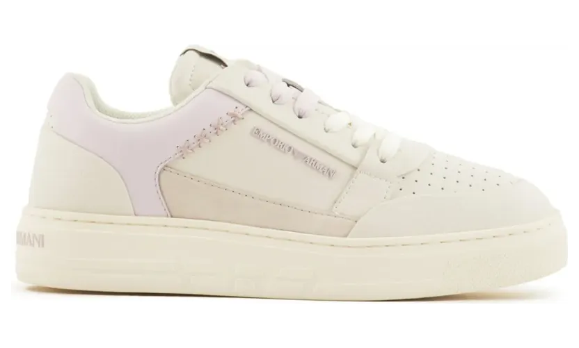 Emporio Armani ASV Sneakers aus recyceltem Leder – Rosa (X3X211XR101)