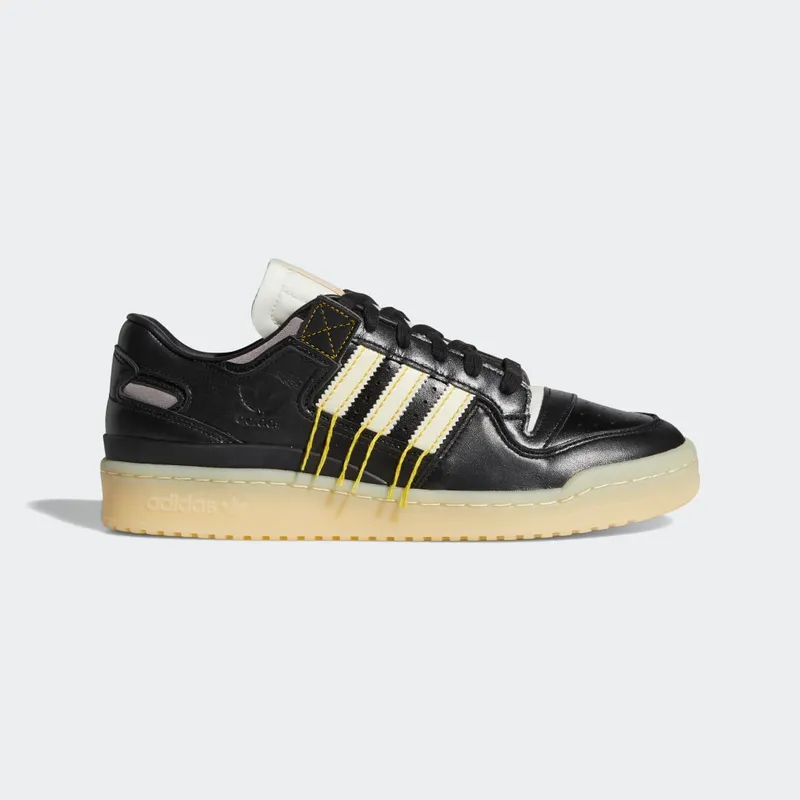 adidas FORUM 84 LOW PREMIUM Core Black / Cream White / Easy Yellow (FZ3773)