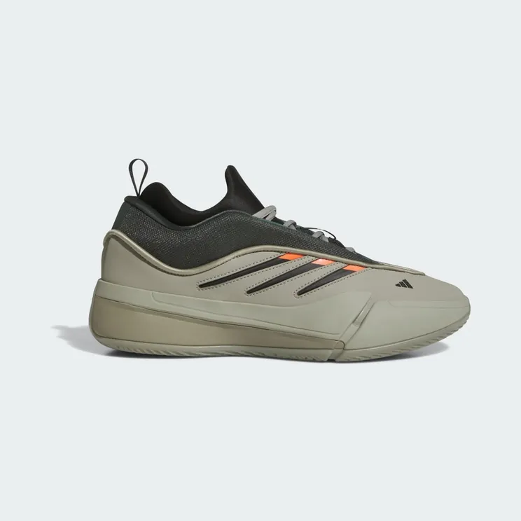 Adidas Dame 9 Low Sportschoenen Silver Pebble / Legend Ivy / Impact Orange (JI1939)