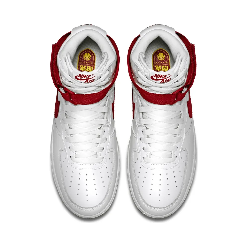 Nike Air Force 1 High Nai Ke Summit White (2015) Summit White/University Red (743546-100)