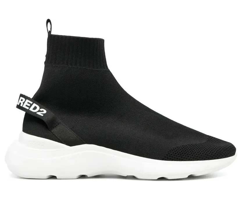 DSQUARED2 Sneakers met logoprint – Zwart (SNM028559206264)