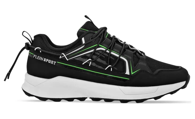 Plein Sport Sneakers mit Kontrasteinsätzen – Schwarz (UADSUSC0607STE003N)