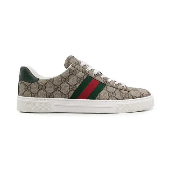 Gucci Ace sneakers met monogram – Beige (760774FACMZ)