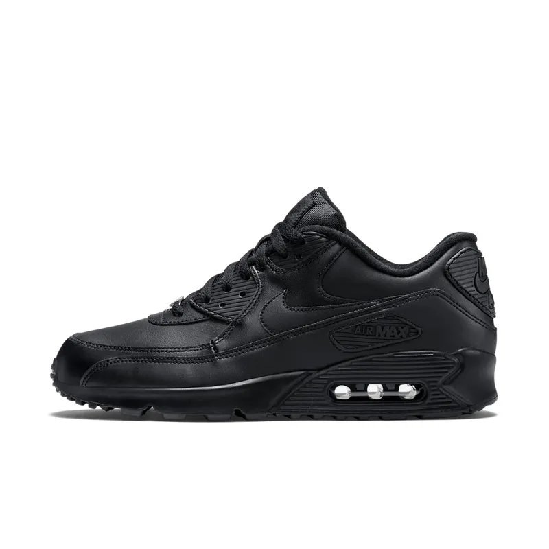Nike Air Max 90 Leather Black Black (302519-001)