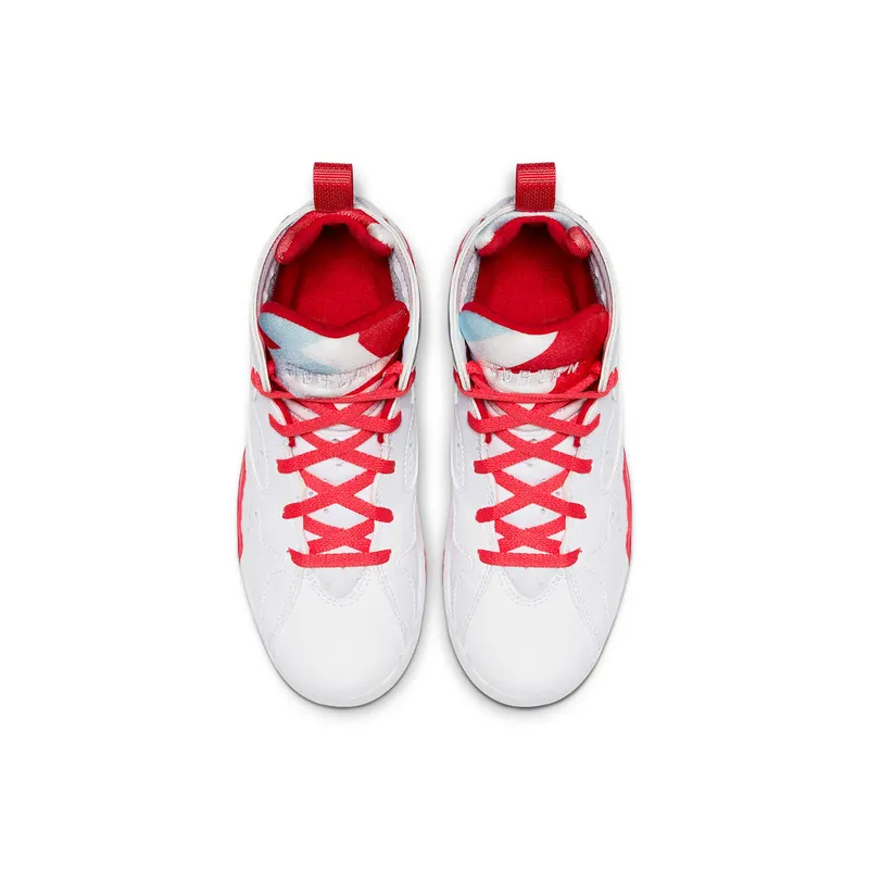 Jordan 7 Retro Topaz Mist (PS) White/White-Topaz Mist-Ember Glow-Gym Red (442961-104)